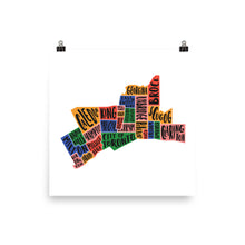 Load image into Gallery viewer, Toronto Boroughs Detailed (Color)