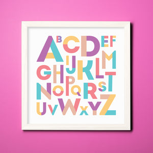 Alphabets - (Frame Included)