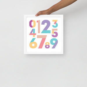 Numbers - (Frame Included)